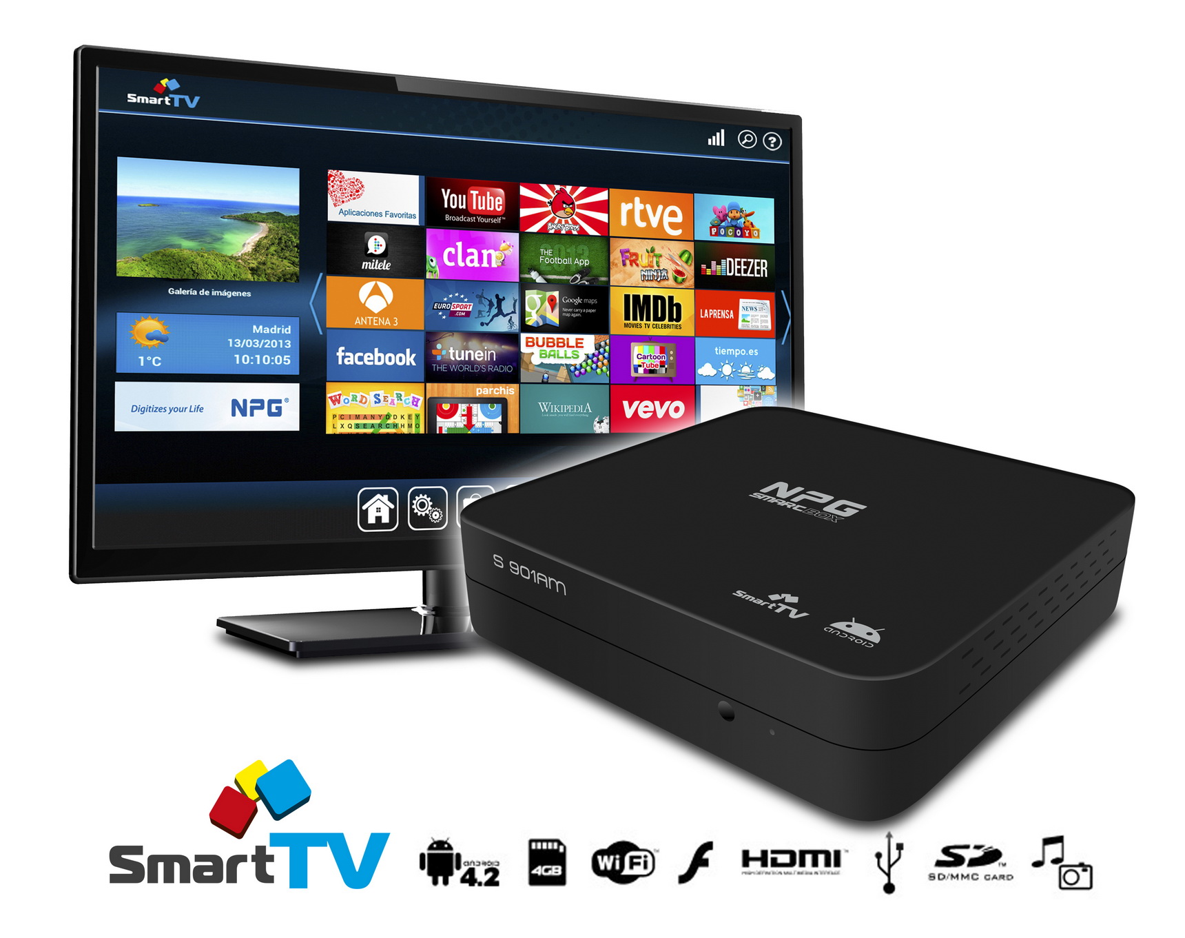 Nuevo dispositivo para NPG Smart Tv: Smart Box S-901AM - Mundo Digital