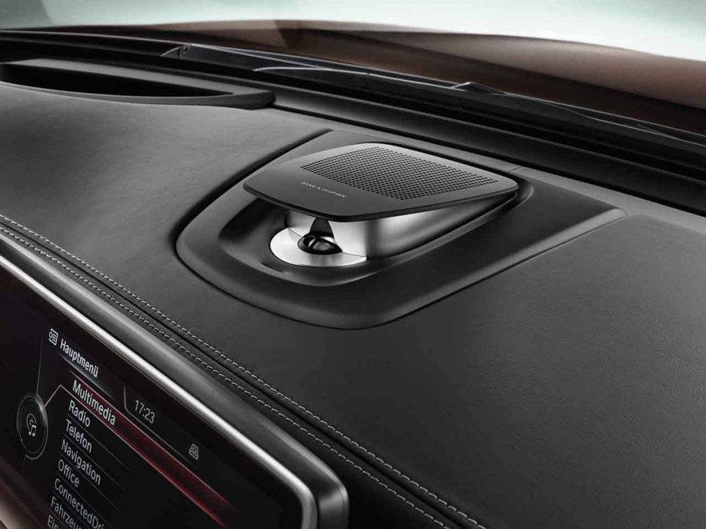 This is an in-car audio system that showcases all the sophisticated, stylish elements and precision engineering you expect from Bang & Olufsen and BMW